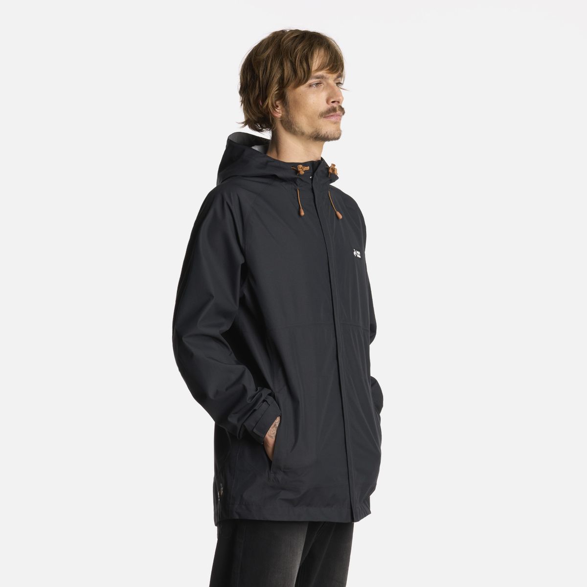 HAKA HONU - Chaqueta Hombre Viento Norte Negro Haka Honu