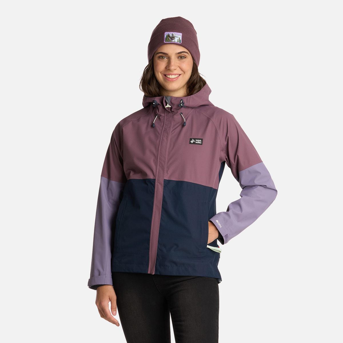 HAKA HONU - Chaqueta Mujer Viento Norte Malva Haka Honu
