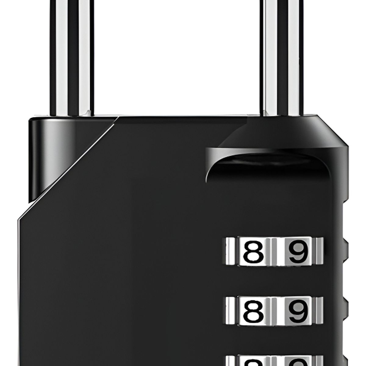 GENERICO - Candado Numerica 3 Digitos Candados Seguridad Con Clave Color Negro - 339006