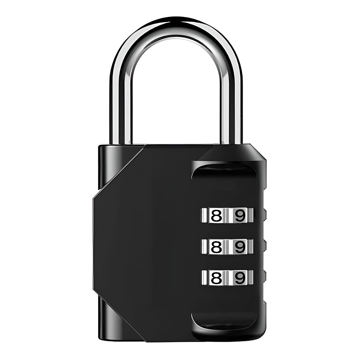 GENERICO - Candado Numerica 3 Digitos Candados Seguridad Con Clave Color Negro - 339006