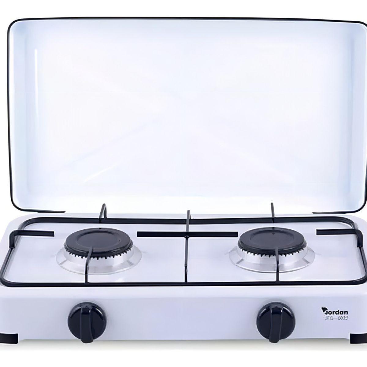 GENERICO - Encimera Cocina A Gas 2 Platos Con Tapa Camping Cocinilla