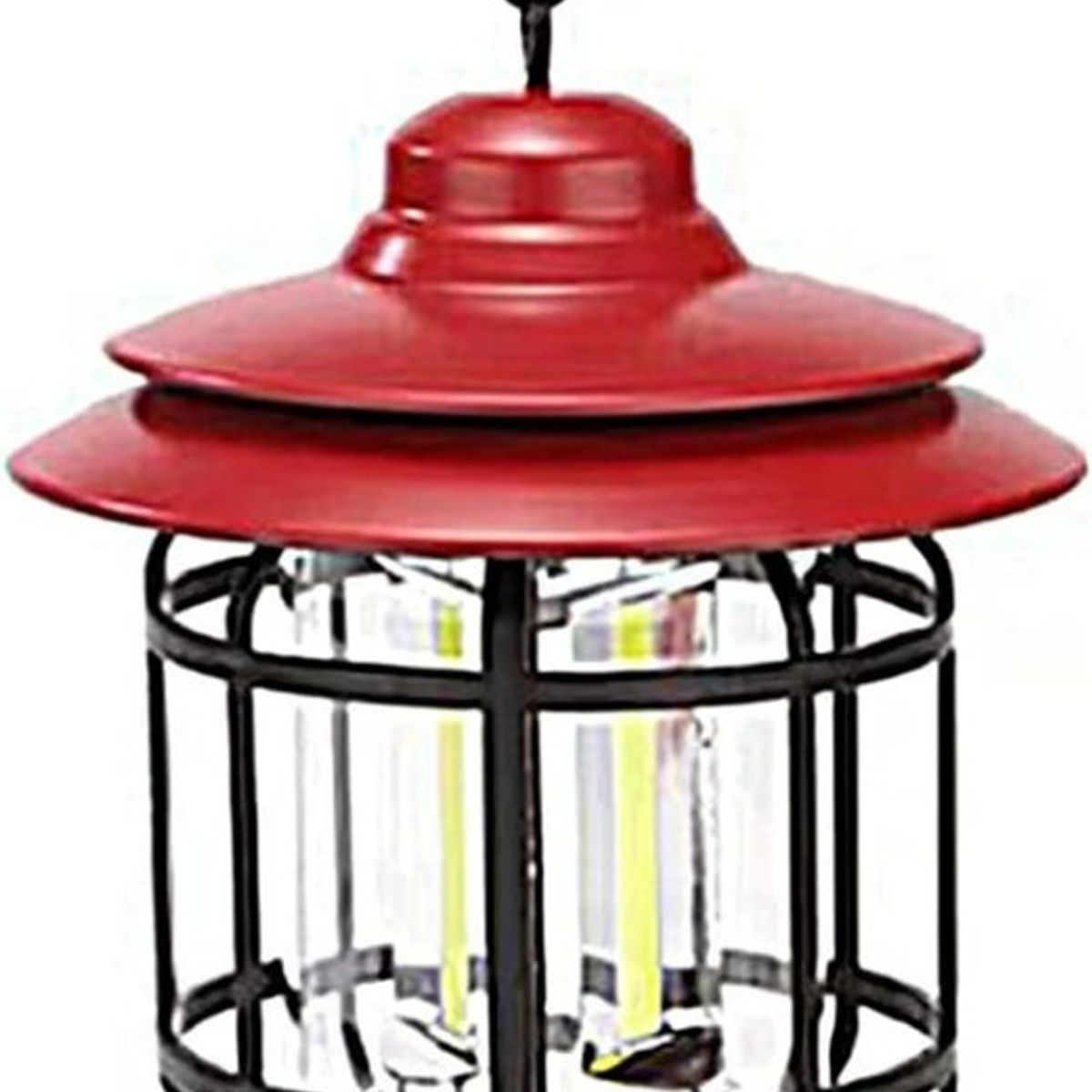 GENERICO - Lampara Camping Retro Impermeable Outdoor Emergencia Color Rojo - 265027