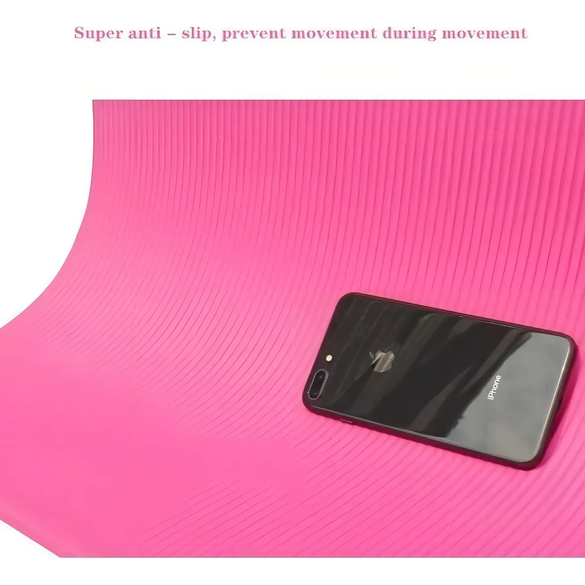 GENERICO - Mat Yoga Colchoneta 185x61 Cm Espesor 10mm Pilates Ejercicio Color Violeta