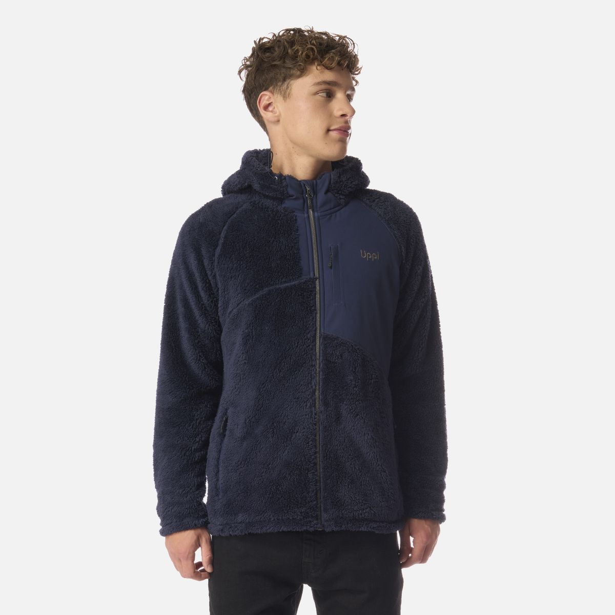 LIPPI - Polar Teen Boy Bear Shaggy-Pro Hoody Jacket Azul Marino Lippi