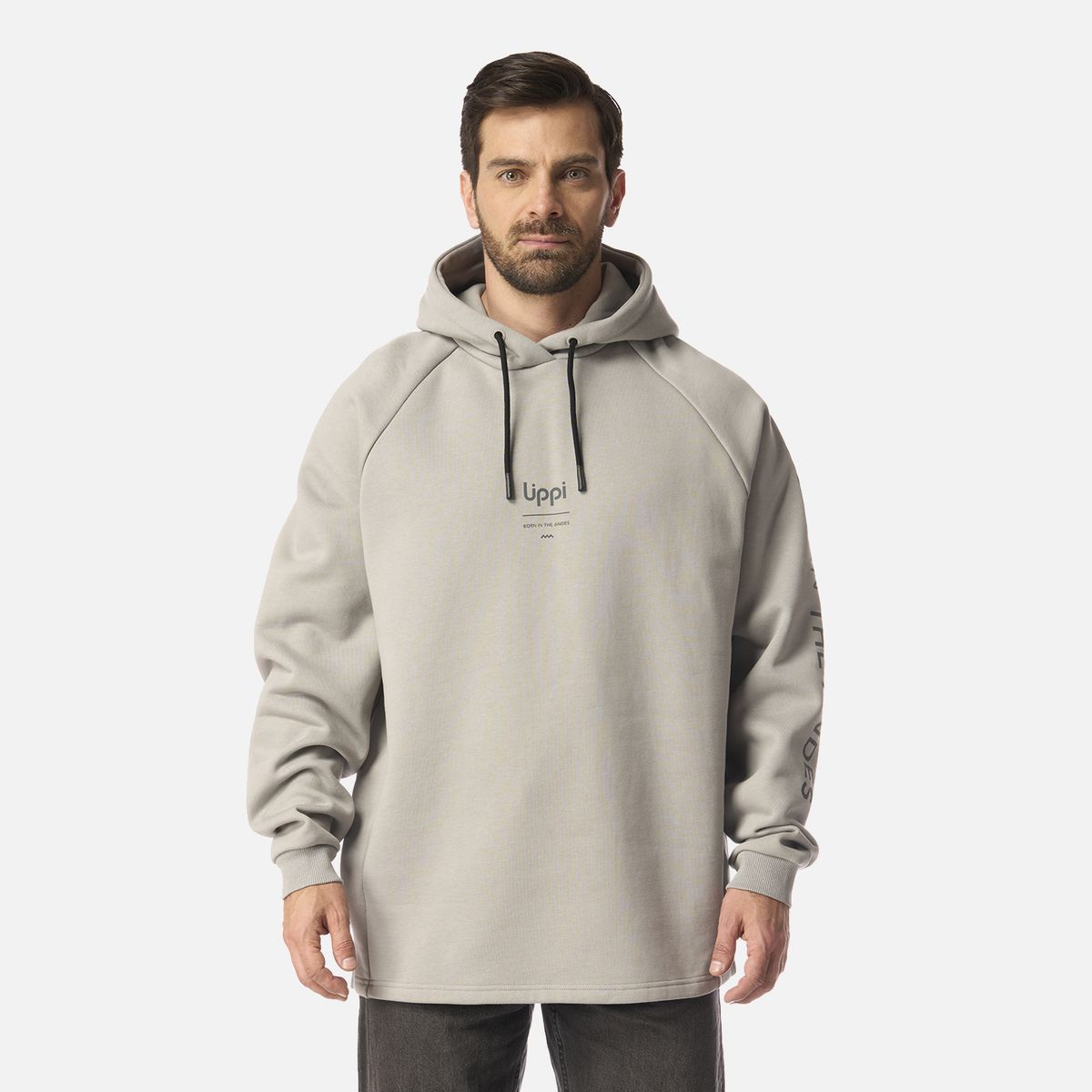 LIPPI - Polerón Hombre Heavy Duty Hoody Sweatshirt Gris Lippi