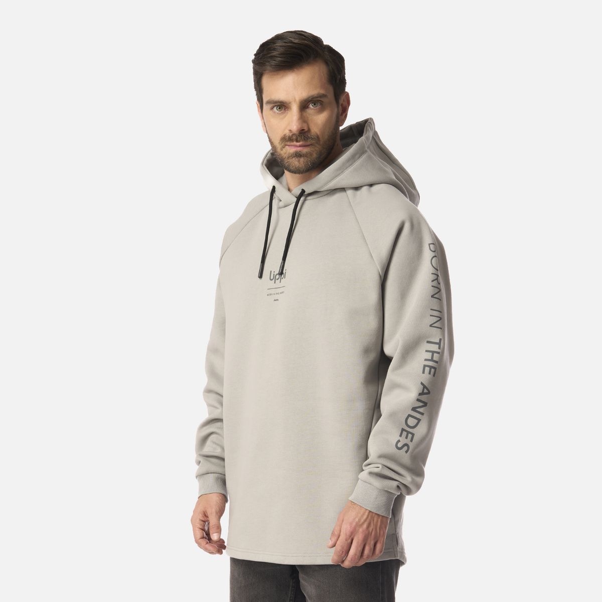 LIPPI - Polerón Hombre Heavy Duty Hoody Sweatshirt Gris Lippi