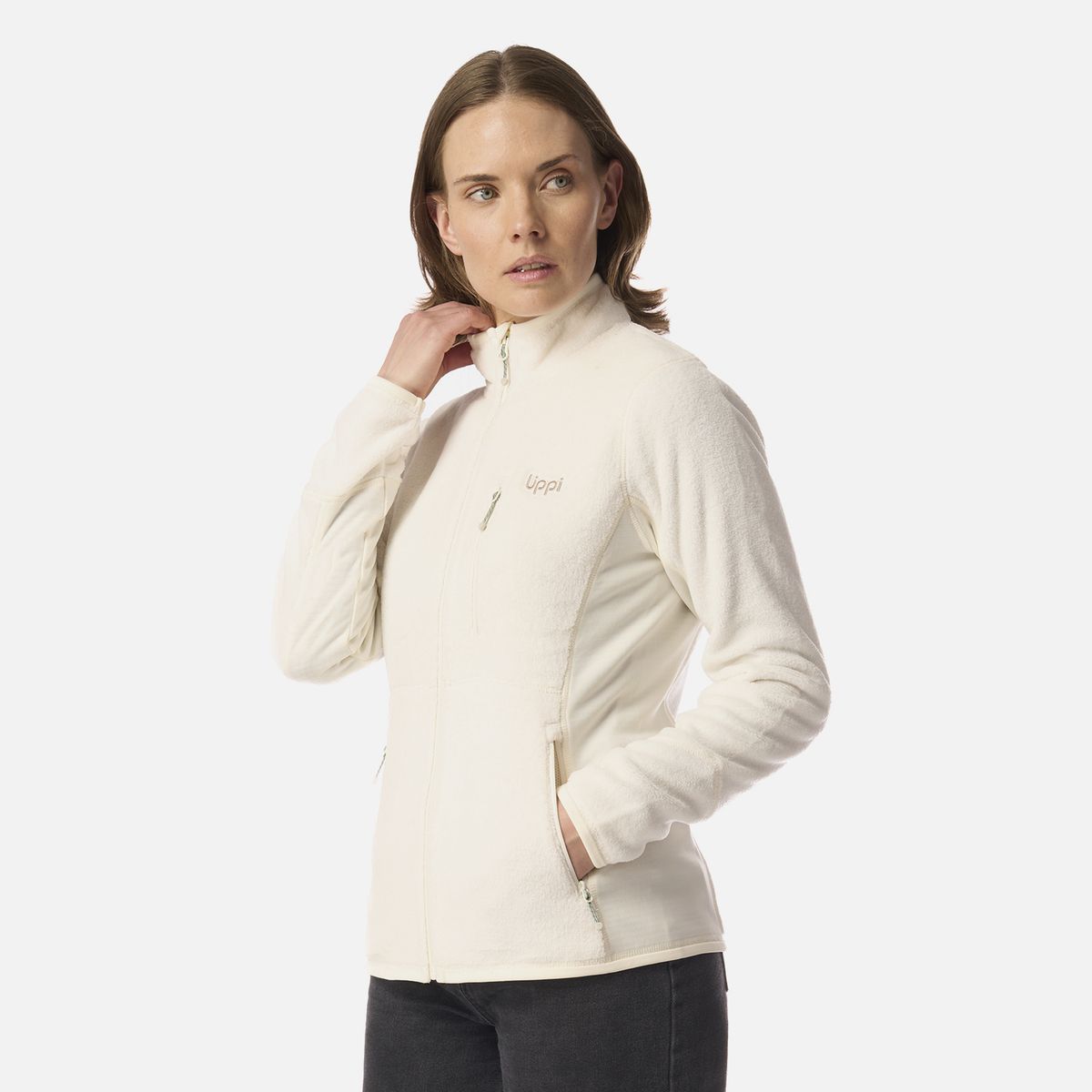 LIPPI - Polar Mujer Numan Shaggy-Pro Jacket Crema Lippi
