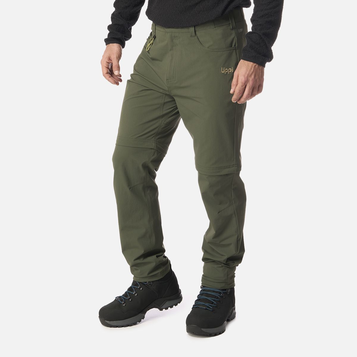 LIPPI - Pantalón Hombre Lennox Q-Dry Mix-2 Pants Verde Militar Lippi