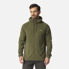 LIPPI - Polar Hombre Stripes Nano-F Full Zip Hoody Verde Militar