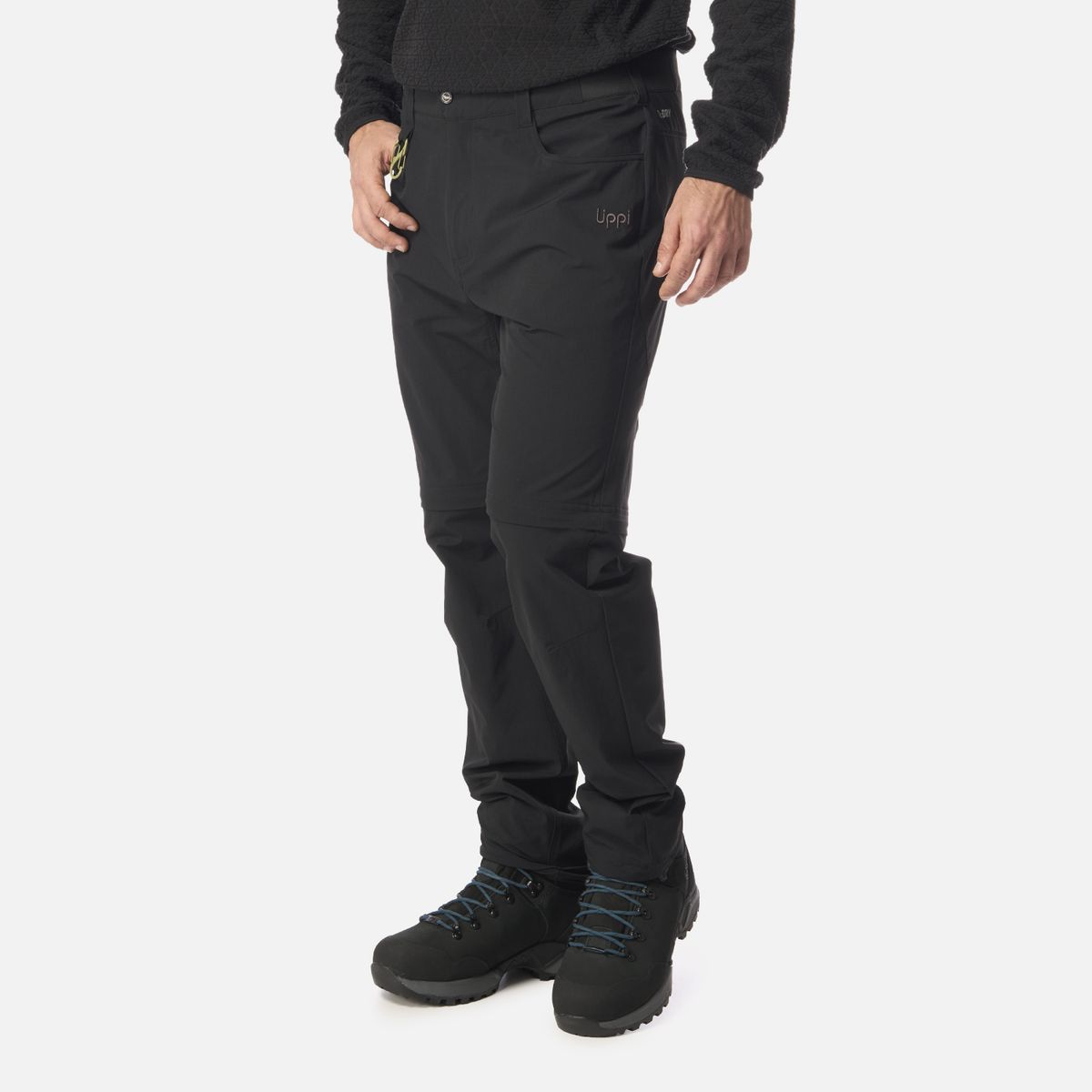 LIPPI - Pantalón Hombre Lennox Q-Dry Mix-2 Pants Negro Lippi