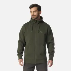 LIPPI - Polerón Hombre Ulmo Full Zip Hoody Sweatshirt Verde Militar