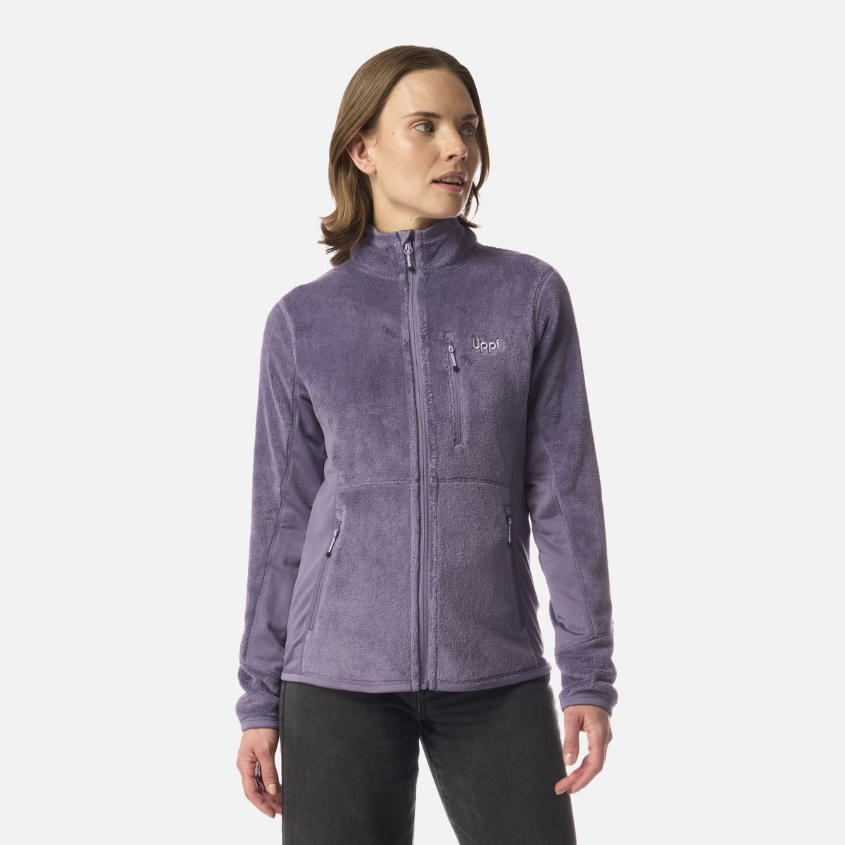 LIPPI - Polar Mujer Numan Shaggy-Pro Jacket Violeta Lippi