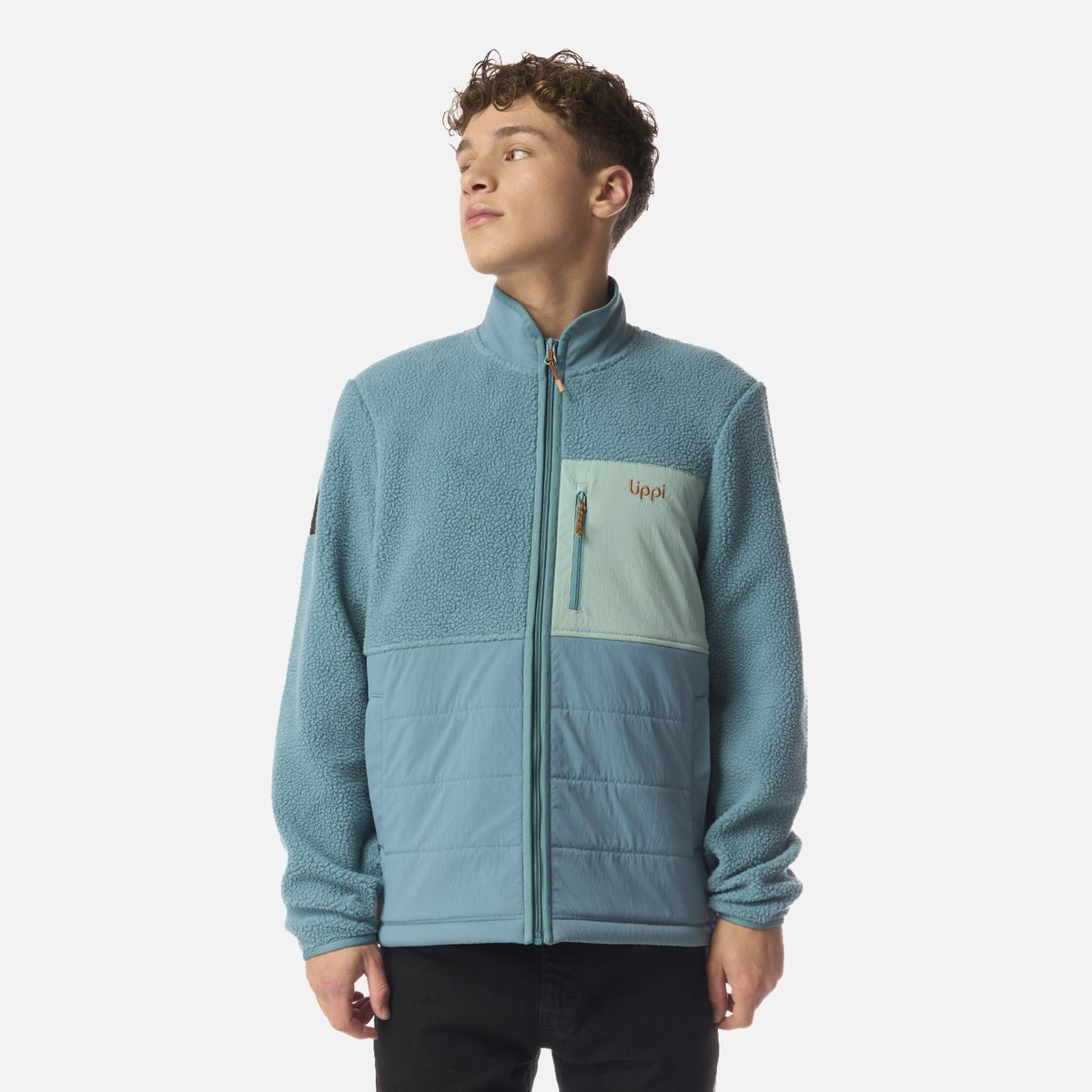LIPPI - Polar Teen Boy Glaciar Sherpa-Pro Jacket Petroleo Claro Lippi