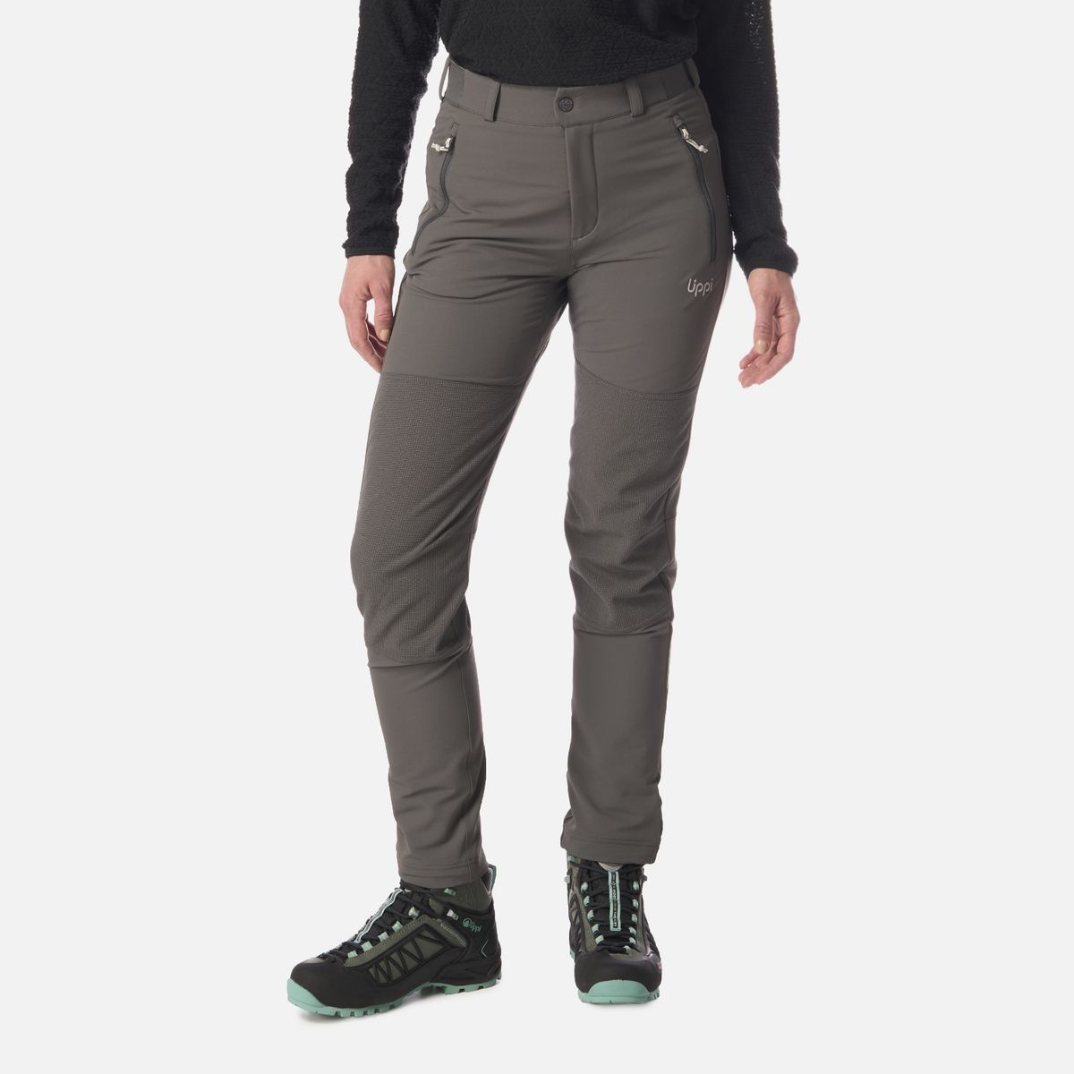 LIPPI - Pantalón Mujer Shelter Softshell Pants Gris Medio Lippi