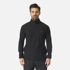 LIPPI - Polerón Hombre Jacaranda Nano-F 1/4 Zip Negro