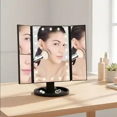 GENERICO - Espejo Plegable Tres Panales Maquillaje Superstar Magnifying