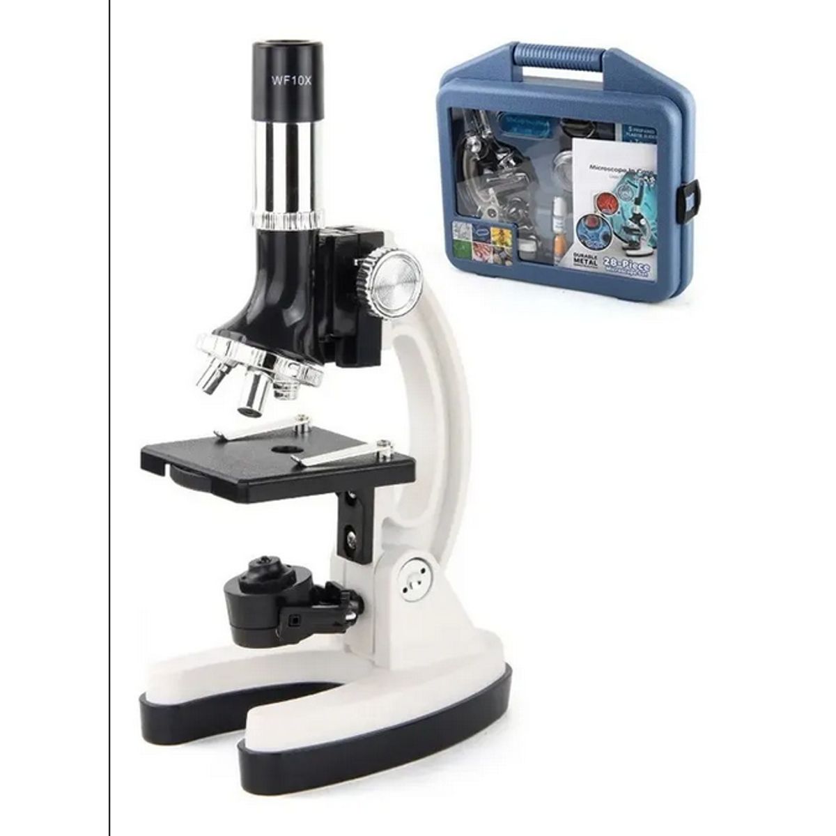GENERICO - Set Juego Microscopio + Kit De Accesorios 1200x Maletin Plastico