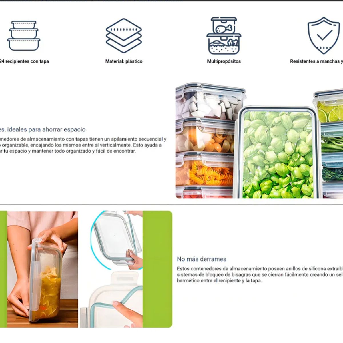 GENERICO - De 24 Contenedores Herméticos