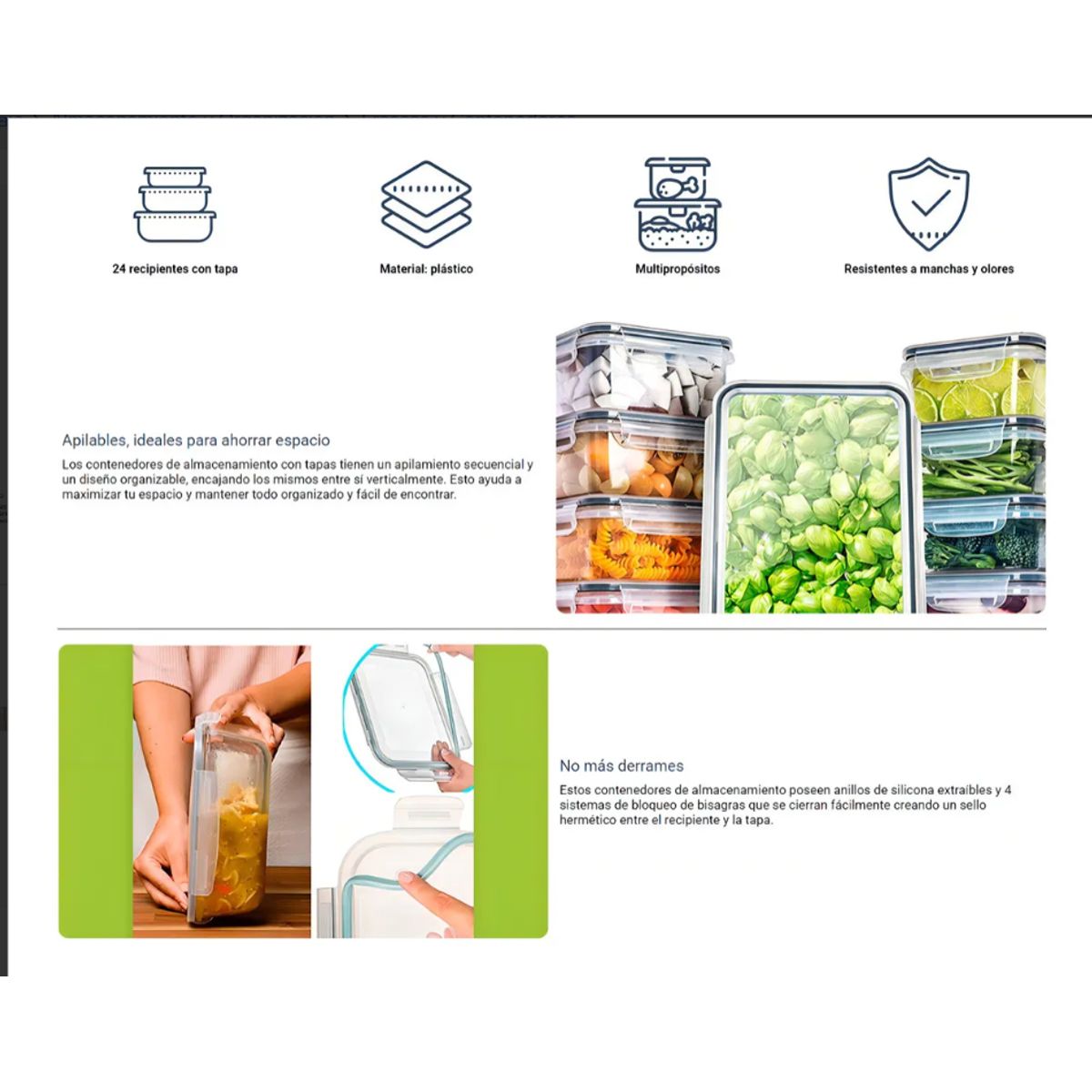 GENERICO - De 24 Contenedores Herméticos