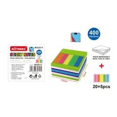 GENERICO - Set de Notas Adhesivas v3 20x5pcs+400pcs 75x75mm