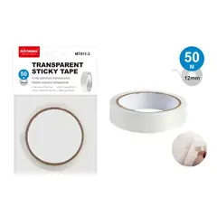GENERICO - Cinta Adhesiva Scotch Trasparente 12 mm × 50 m