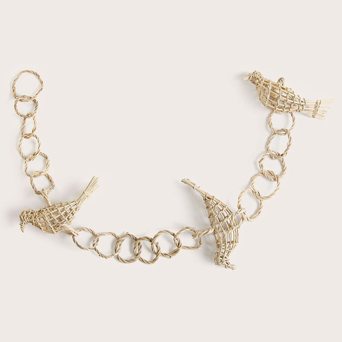 FUNDACION ARTESANIAS DE CHILE - Cuelga 4 Pajaritos De Boqui  Pil Pil