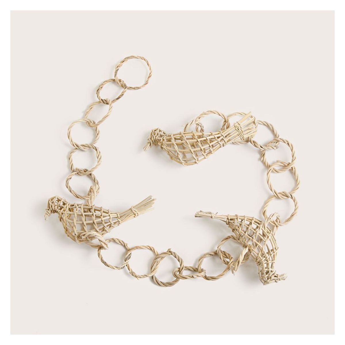 FUNDACION ARTESANIAS DE CHILE - Cuelga 4 Pajaritos De Boqui  Pil Pil