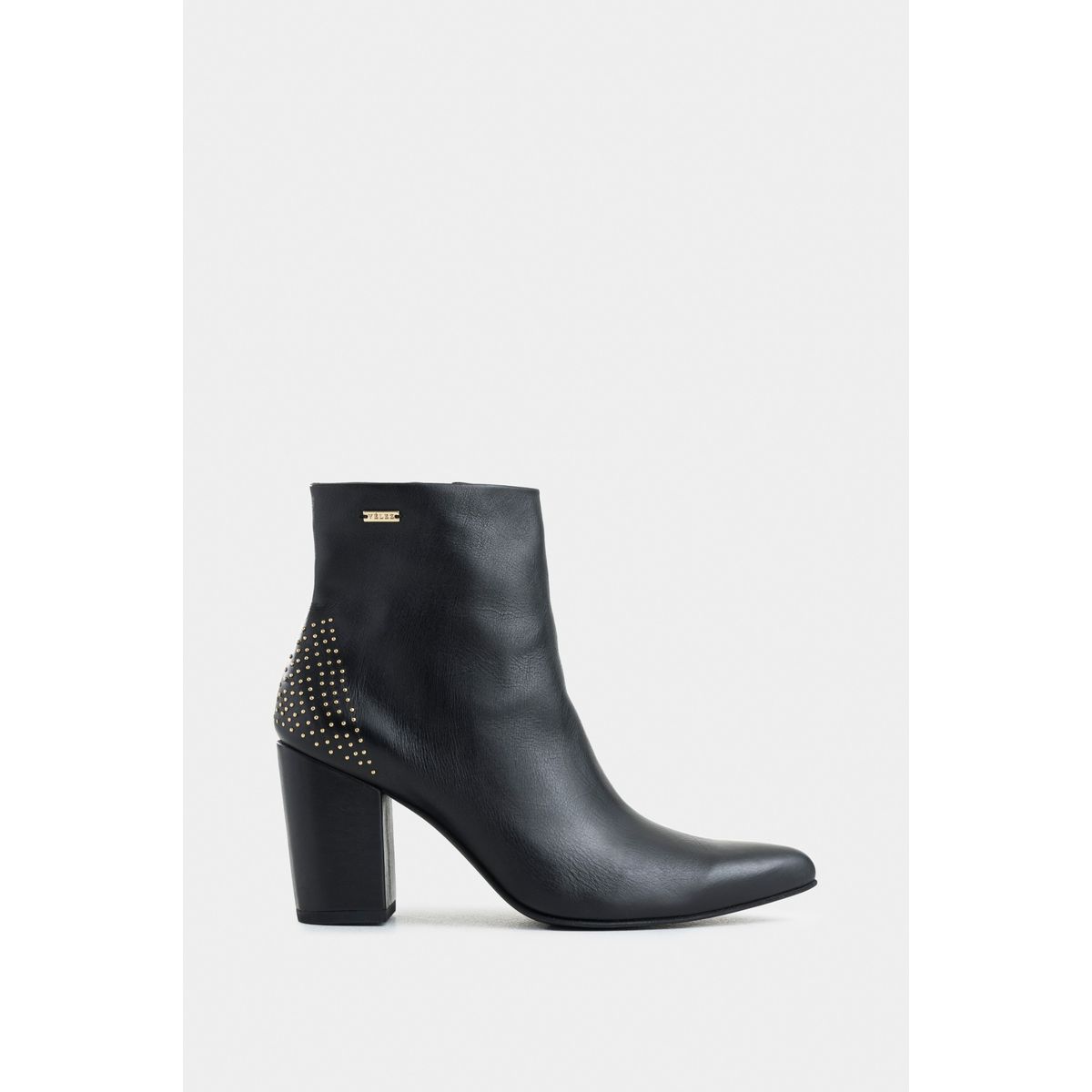 VELEZ - Vélez Botines Office Kira Cuero Mujer Mini Taches Negro