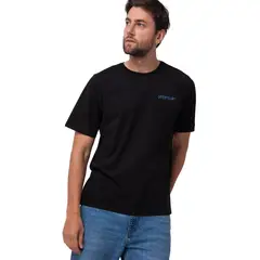 CAT - Polera Manga Corta Hombre Heritage Negro