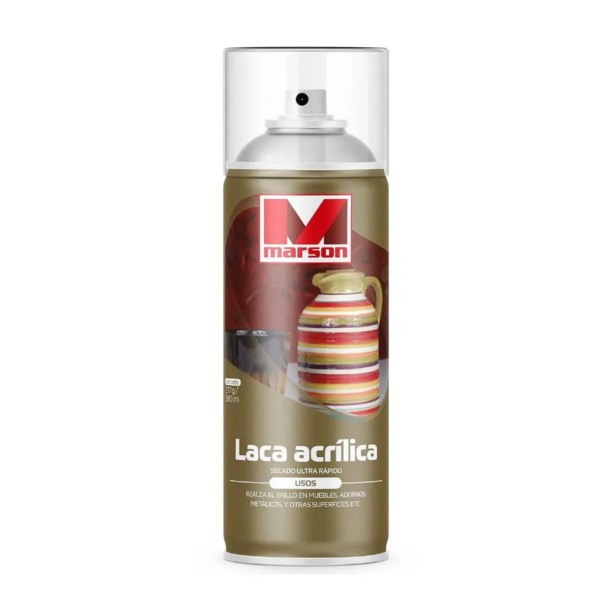 MARSON - PINTURA SPRAY LACA MADERA TRANSP MARSON