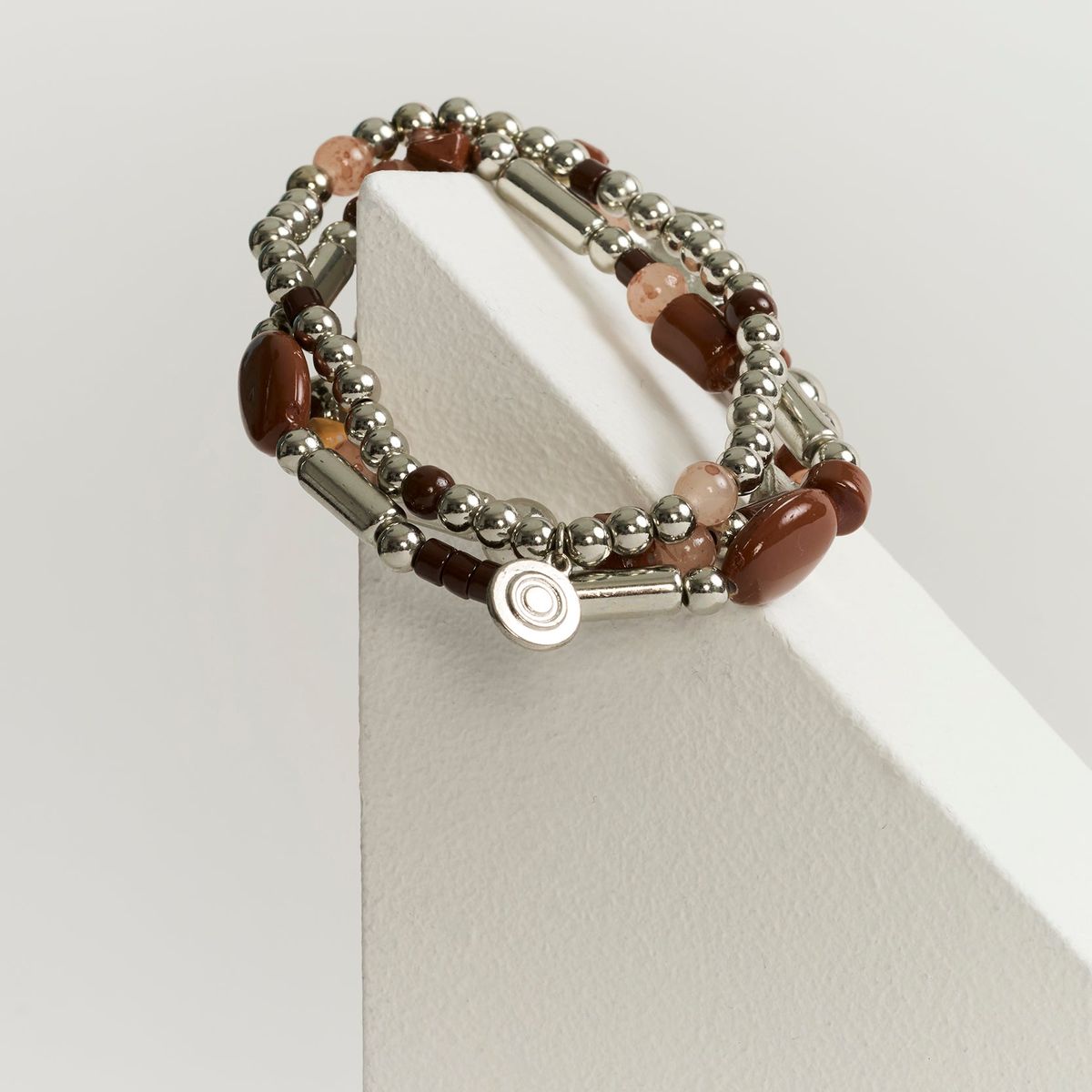 LOUNGE - Set Pulseras Mujer Mostacillas Piedras Multicolores