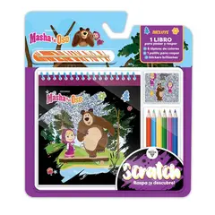 VERTICE - Blister Para Pintar y Raspar scratch Masha y el Oso