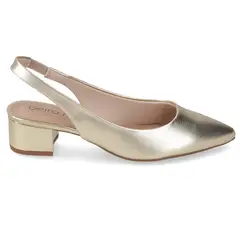 BEIRA RIO - Zapato Taco Dorado
