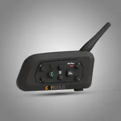 GENERICO - Intercomunicador Bluetooth Casco Moto XBOON V6 Plus IP65