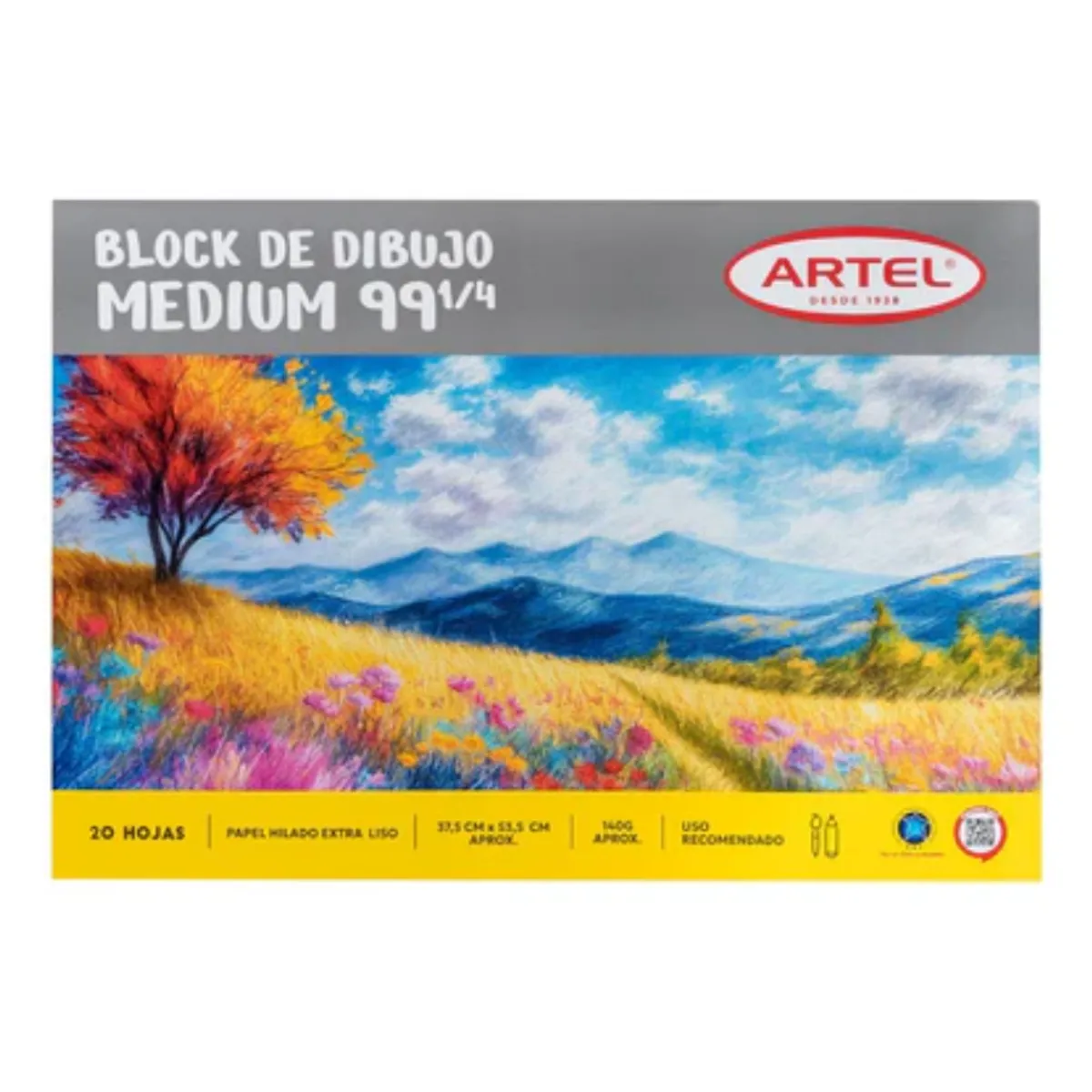ARTEL - Block de Dibujo Medium 99 1/4 20hojas ARTEL