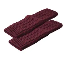 EKOL TACTICA MILITAR - Polainas Calentadores Tejido Trenzado Colores Variados Mujer Niña Elegante 100% Lana