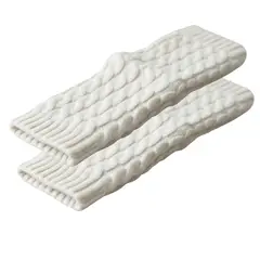 EKOL TACTICA MILITAR - Polainas Calentadores Tejido Trenzado Colores Variados Mujer Niña Elegante 100% Lana