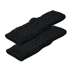 EKOL TACTICA MILITAR - Polainas Calentadores Tejido Trenzado Colores Variados Mujer Niña Elegante 100% Lana