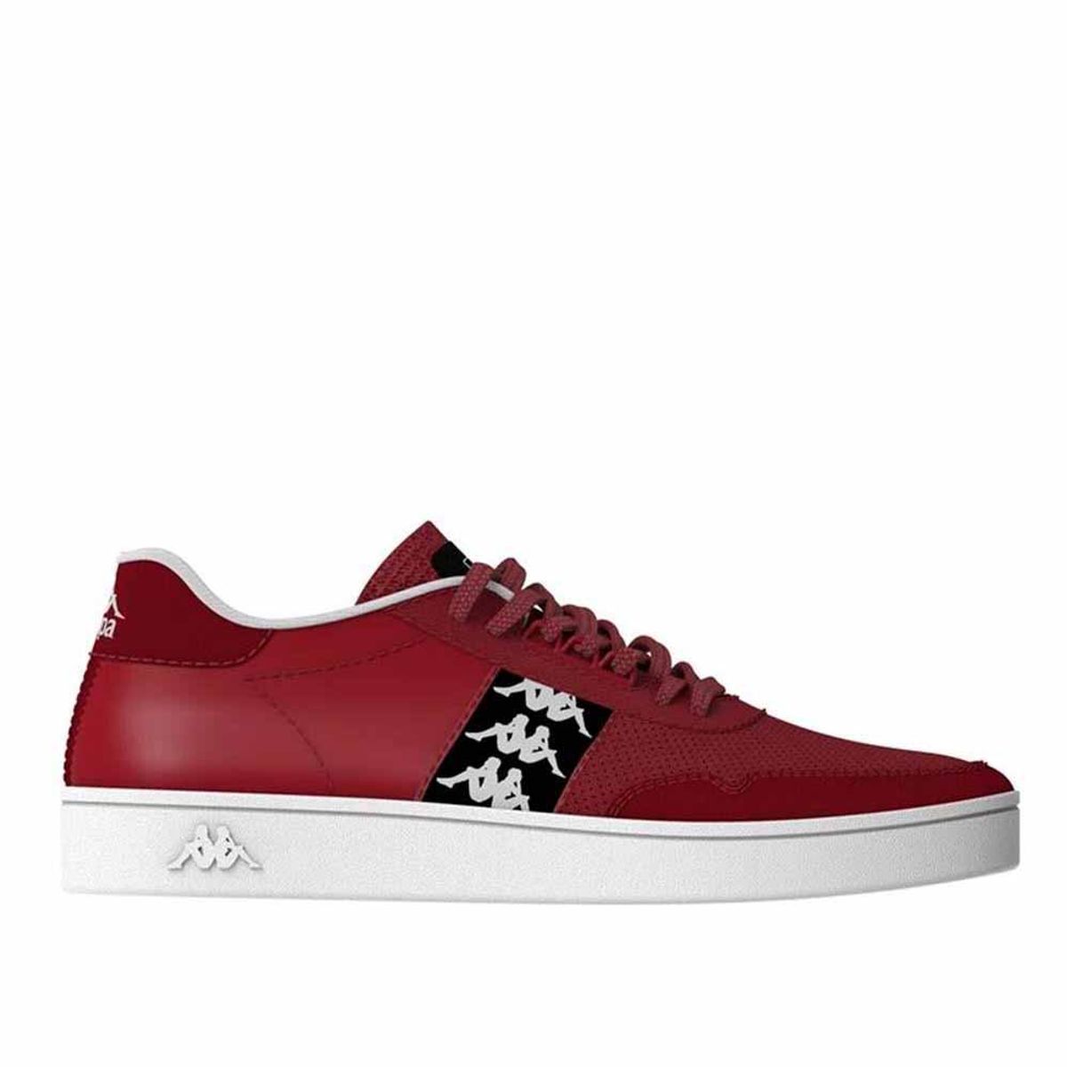 KAPPA - Zapatilla Urbana Hombre Kappa 222 Banda Barnel Rojo Negro Blanco
