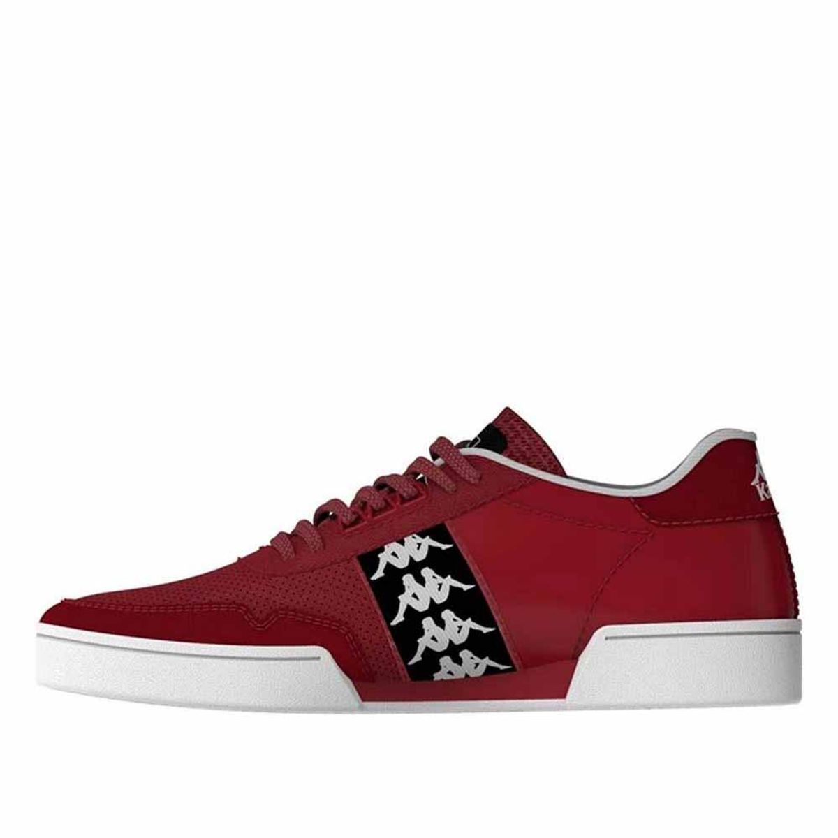 KAPPA - Zapatilla Urbana Hombre Kappa 222 Banda Barnel Rojo Negro Blanco