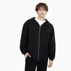 CONVERSE - Polerón Full Zipper Back To School Unisex Negro