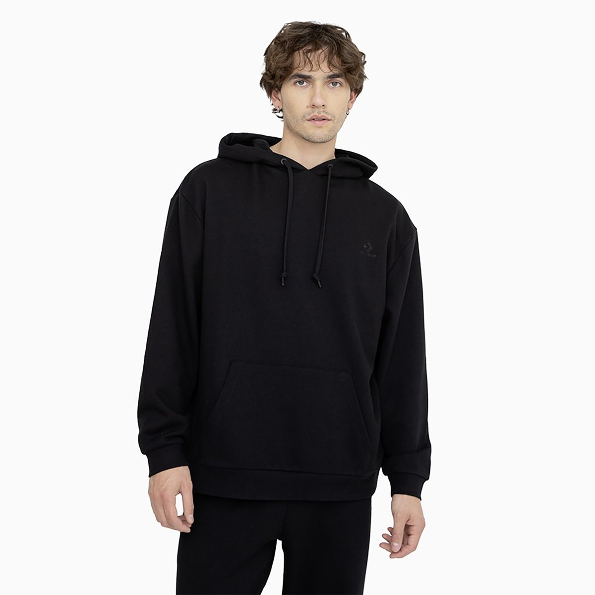 CONVERSE - Polerón Converse Hoodie Back To School Unisex Negro