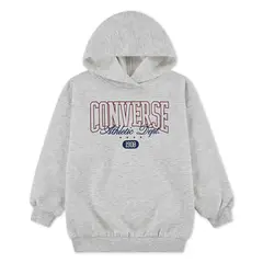 CONVERSE - Polerón Boyfriend Hoodie Niña Gris
