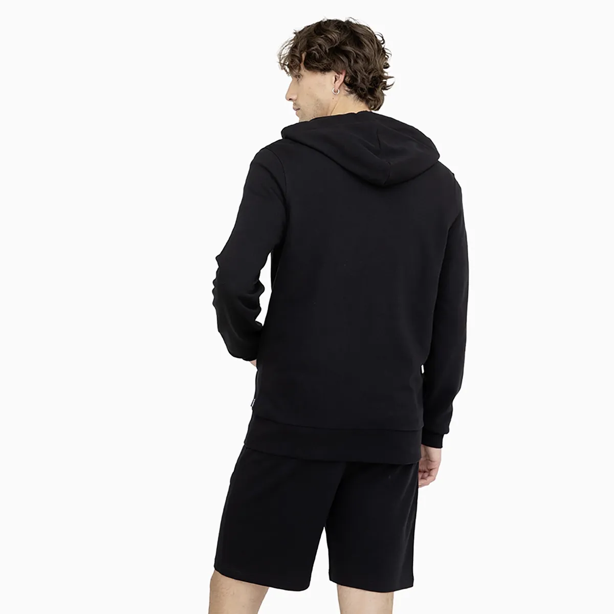 CONVERSE - Polerón Converse Full Zipper Your Logo Hombre Negro