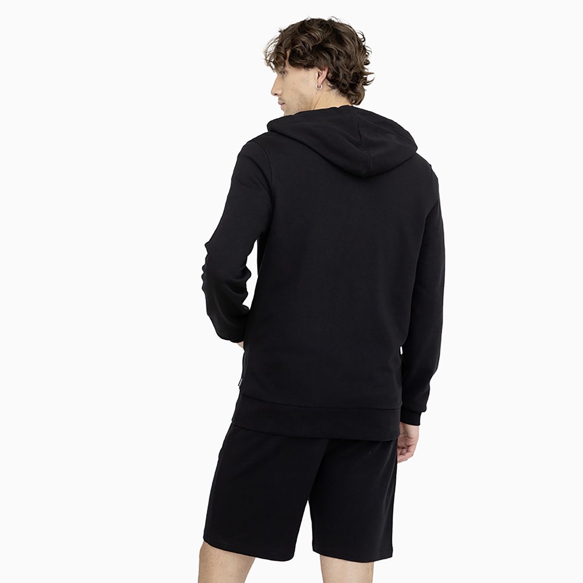 CONVERSE - Polerón Converse Full Zipper Your Logo Hombre Negro