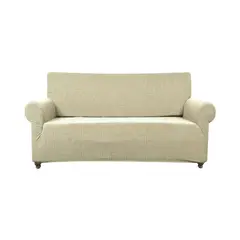 GENERICO - FUNDA DE SILLON 3 CUERPOS CUADRILLE COLOR BEIGE