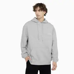 CONVERSE - Polerón Hoodie Your Logo Hombre Gris