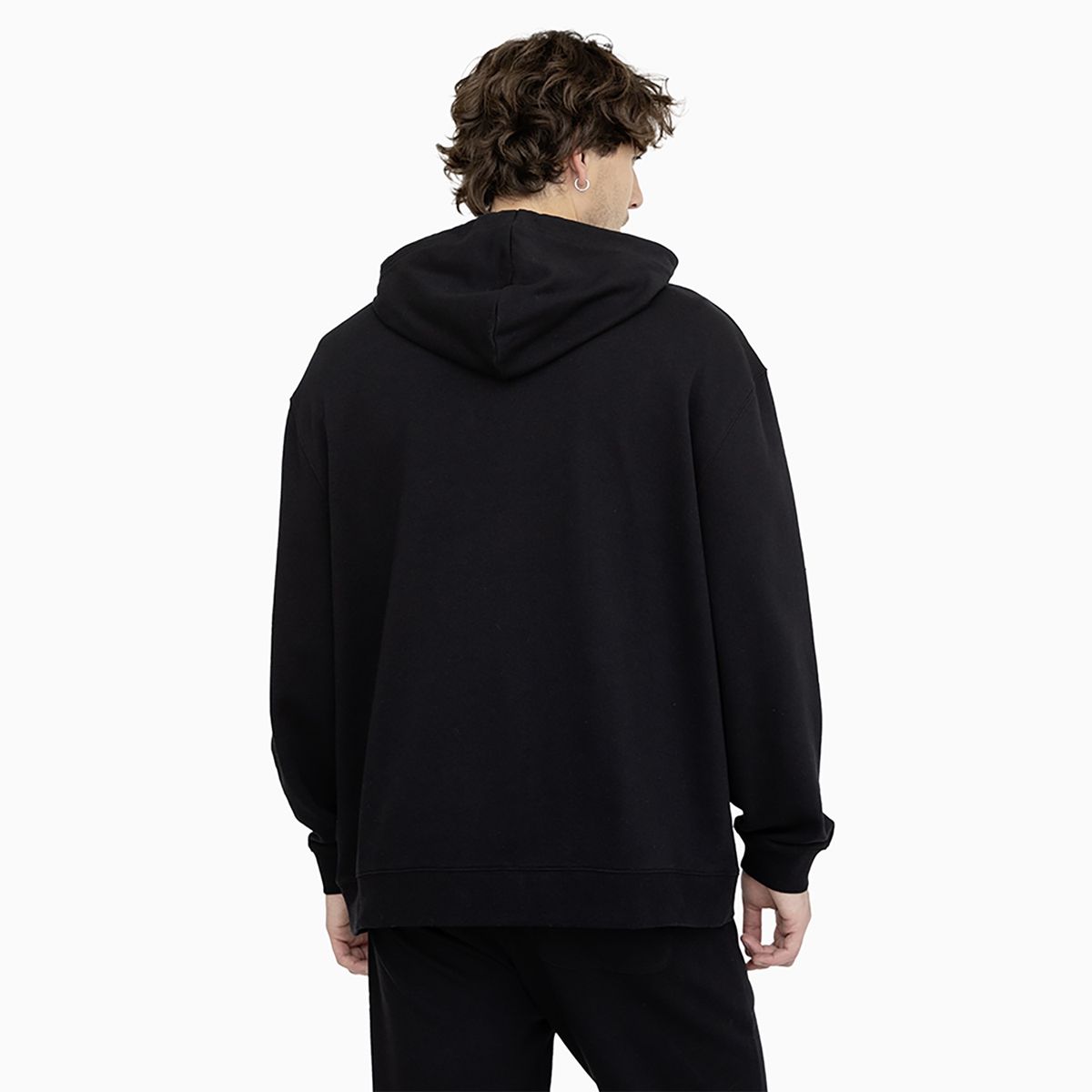 CONVERSE - Polerón Converse Hoodie Your Logo Hombre Negro