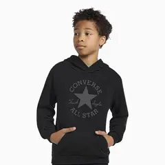 CONVERSE - Polerón Diected Chuck Patch Jr. Niños Negro