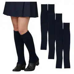 EKOL TACTICA MILITAR - Pack 3 Polainas Calentadores Juvenil Escolar y Uso Diario 100% Lana
